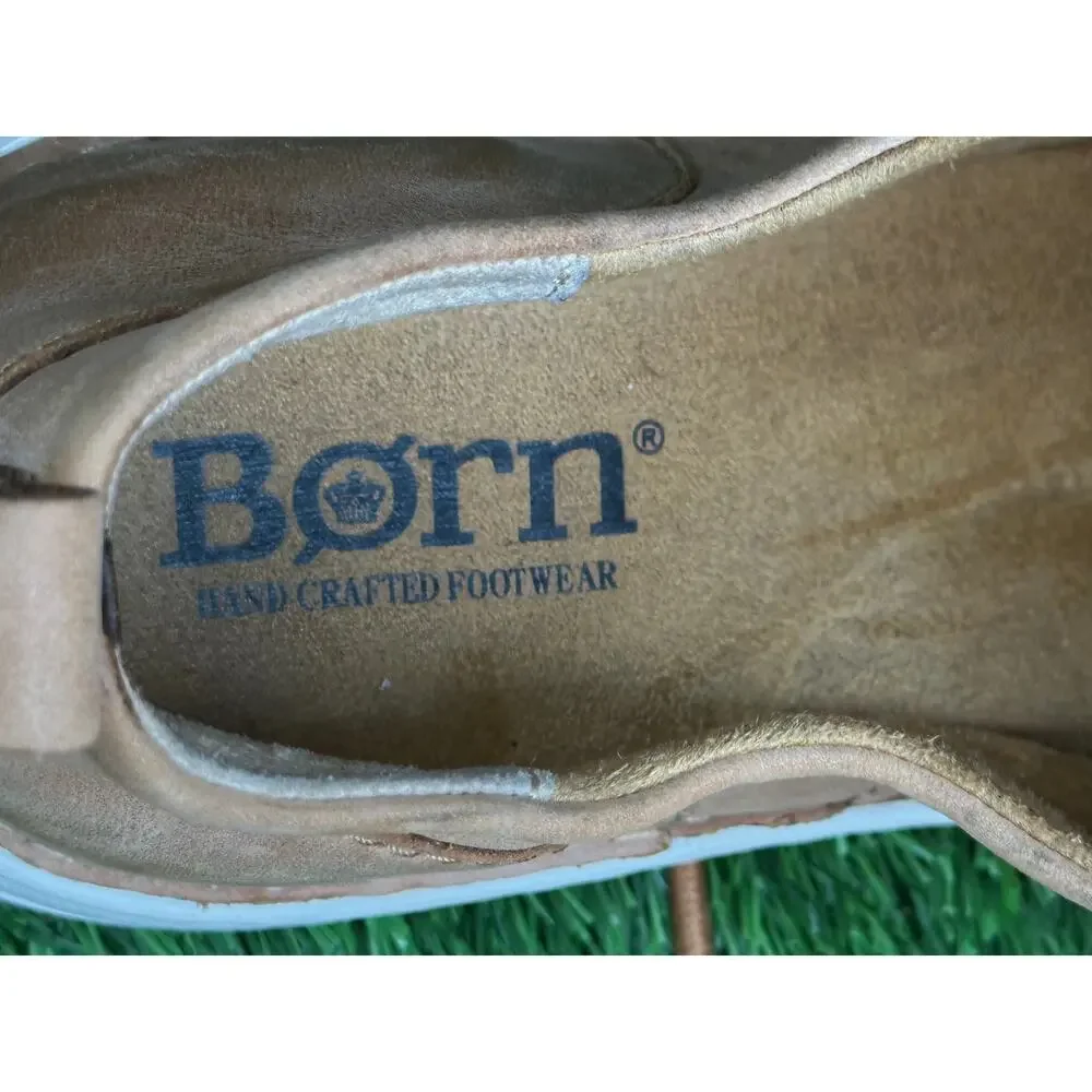 Born Todd BM0006806 Casual Sneaker Shoes Men 10.5M Brown Leather Lace-Up Walking
